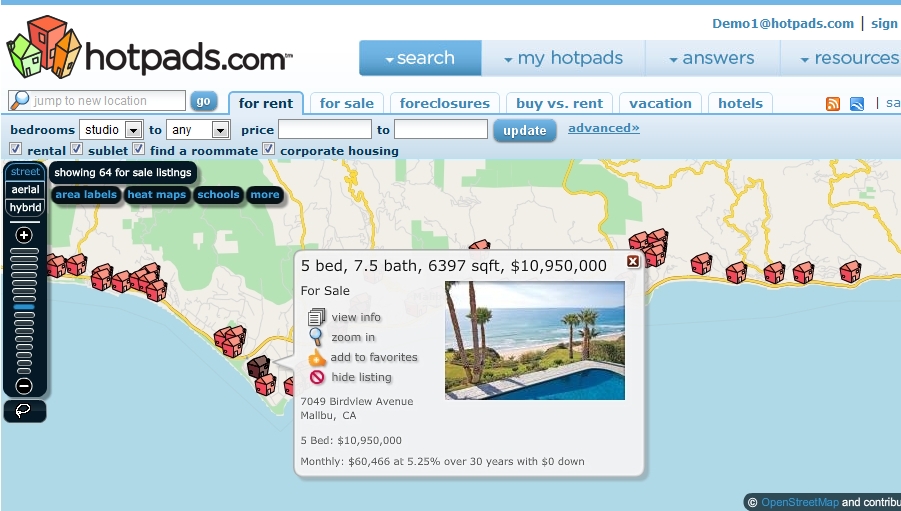 Malibu Luxury Real Estate Map